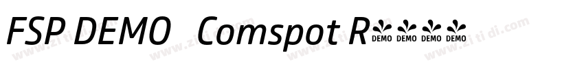 FSP DEMO   Comspot R字体转换